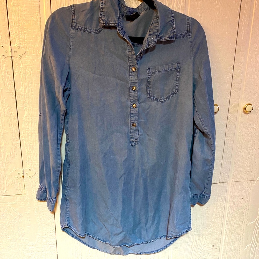Denim shirt dress